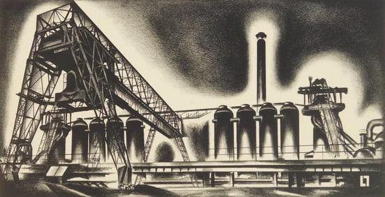 Louis Lozowick (American, 1882-1973) lithograph