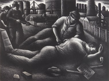 Paul Meltsner (American, 1905-1966) lithograph