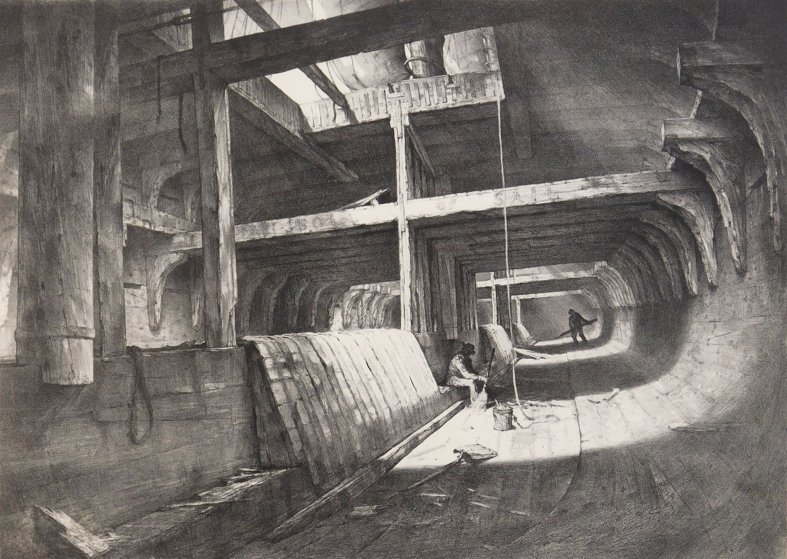 John A. Noble (American, 1913-1983) lithograph (1 of 5)