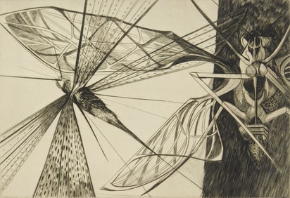 Walter Rogalski (American 1923-1996) etching