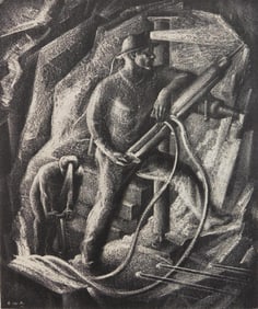 Lewis William Rubenstein (American, 1923-1993) lithograph