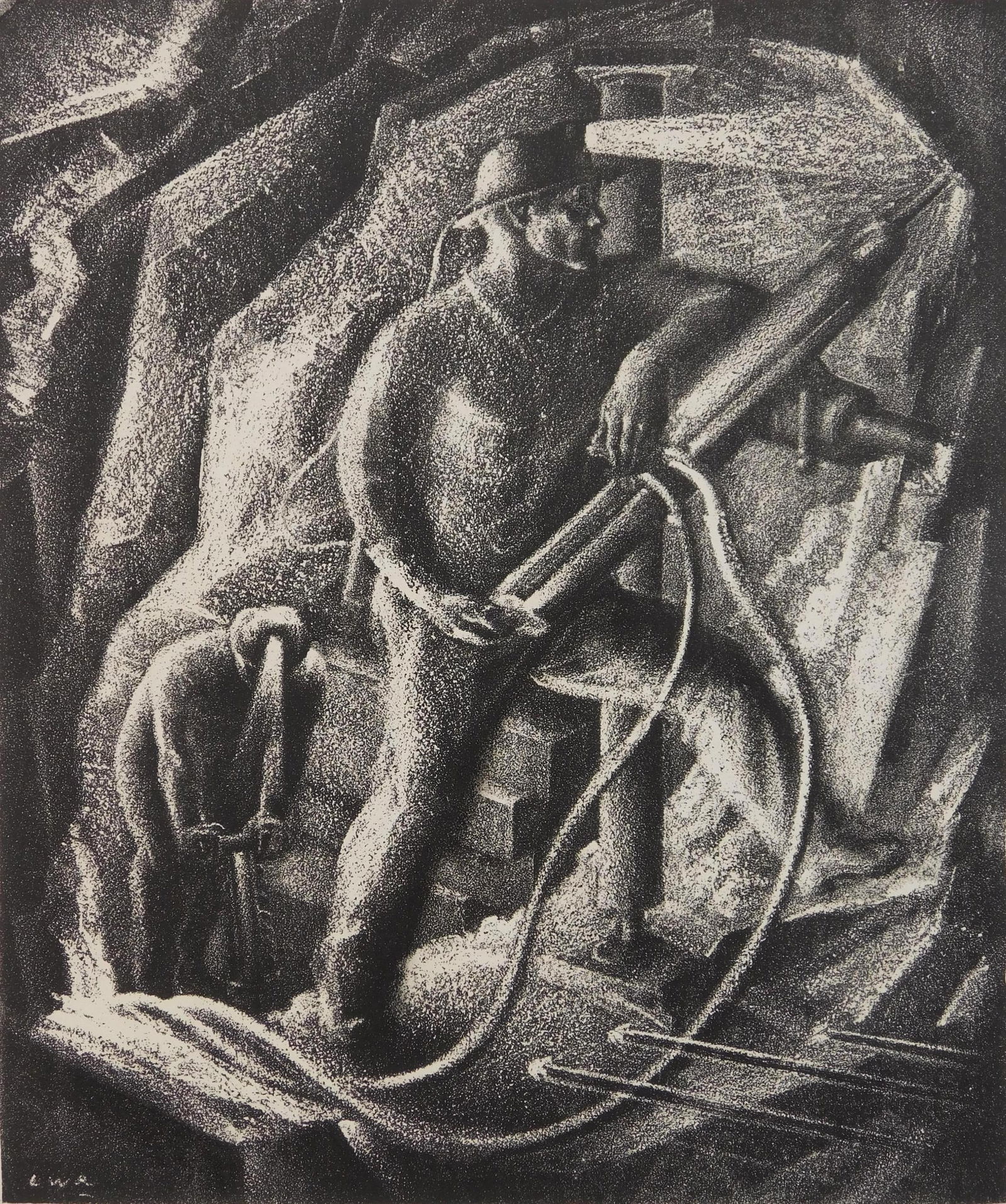 Lewis William Rubenstein (American, 1923-1993) lithograph (1 of 5)