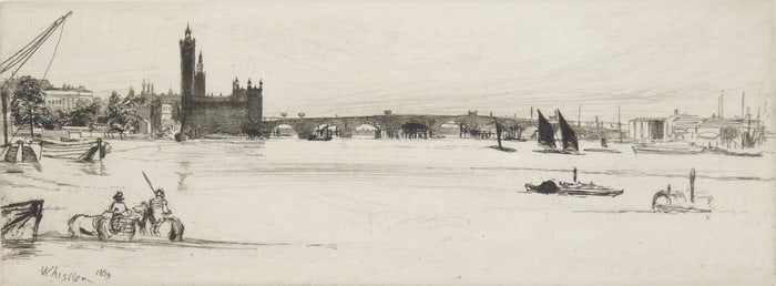 James A. M. Whistler (American, 1834-1903) etching