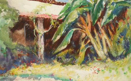 Henry Keller (American, 1869 - 1949) watercolor