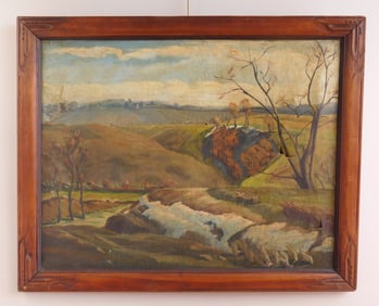 Max A. Bachofen (American, 1903-1987) oil