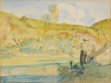 Frank N. Wilcox (American, 1887-1964) watercolor