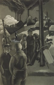 Frank D. Fousek (American, 1913-1979) aquatint