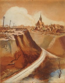 Frank D. Fousek (American, 1913-1979) aquatint