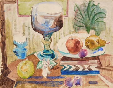 William Sommer (American, 1867-1949) watercolor