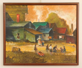Norbert Lenz (American, 1900-1992) oil