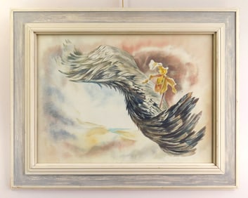 Kae Dorn Cass (American, 1901-1971) watercolor