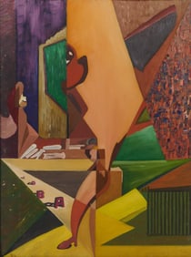 Charles E. Harris (American, 1917-1993) oil