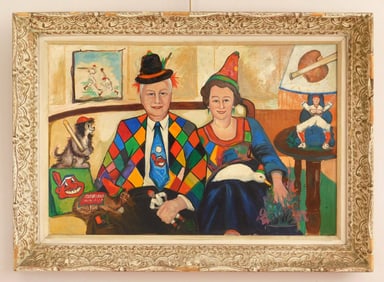 Louis Spiegel (American, 1901-1975) oil