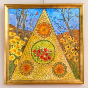 Robert Laessig (American 1913-2010) acrylic