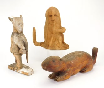 3 Silvio Zoratti (Italian/ American, 1896-1992) carvings