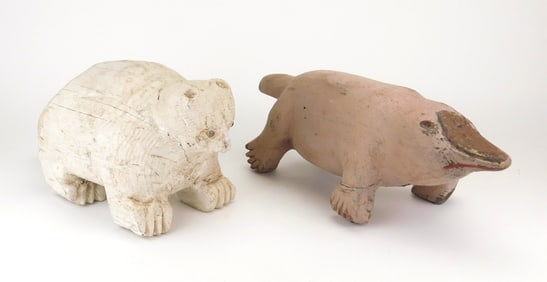 2 Silvio Zoratti (American, 1896-1962) carvings