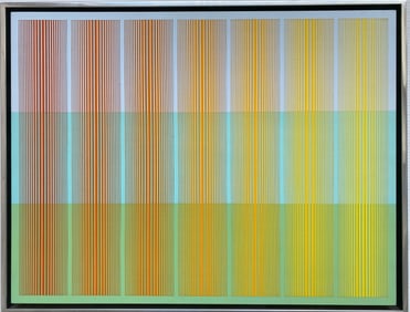 Richard Anuszkiewicz (American, 1930-2020) acyrlic