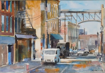 Michael Prunty (American 1953-2015) watercolor