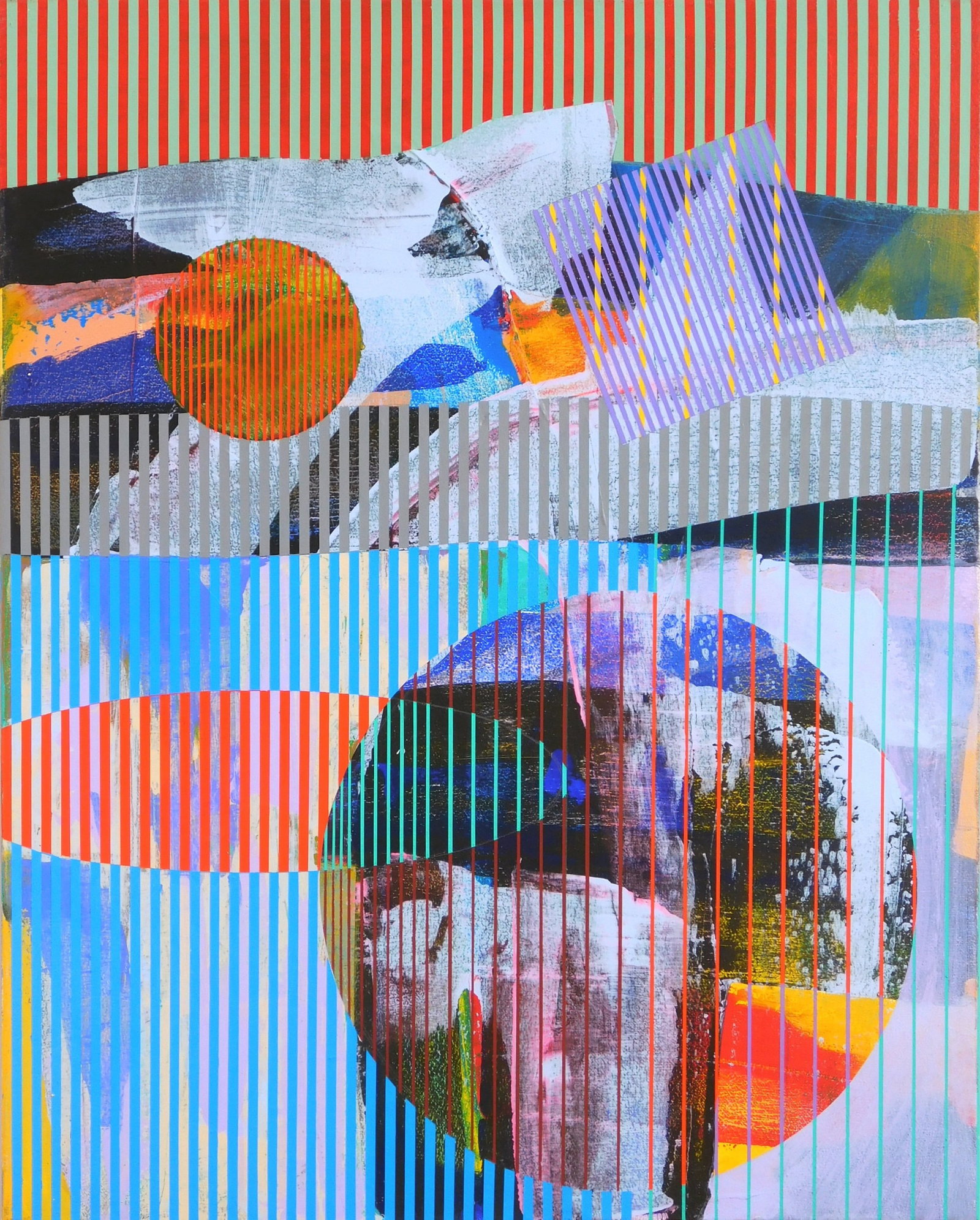 James Massena March (American, 1953-2021) oil: Untitled oil on canvas, 2016, signed, titled and dated on stretcher. 30 x 24" Provenance: Private collection- Cleveland, OH Estate of the artist