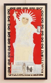 William Hawkins (American, 1895-1990) painting