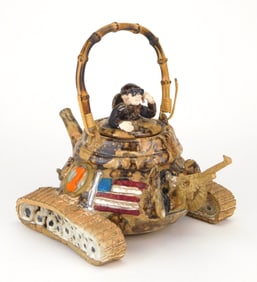 Dan Lovelace (American, 20th/ 21st c.) earthenware sculpture