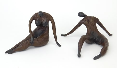2 William Jauquet (American, 1945- ) bronzes