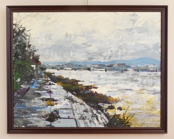 20th c. American School oil