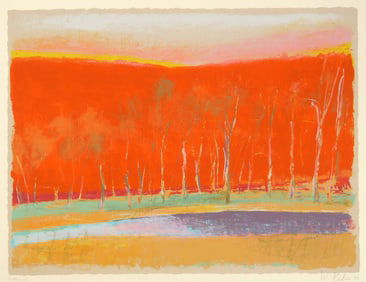 Wolf Kahn (American, 1927-2020) lithograph