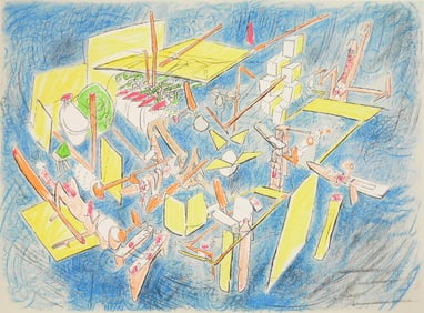 Roberto Matta (Chilean, 1911-2002) lithograph