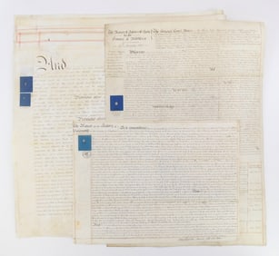 8 19th c. British indentures on vellum