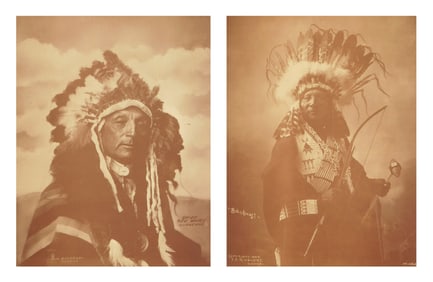2 Frank A. Rinehart (American, 1861-1928) Indian photo prints