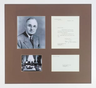 Harry Truman typed and signed letter