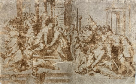 16/17th c. Italian School ink wash