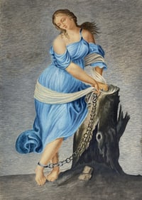 18/ 19th c. German School watercolor