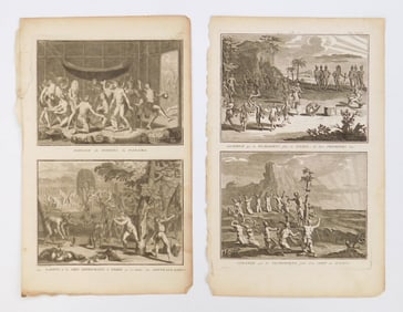 4 Bernard Picart (French, 1673-1733) etchings