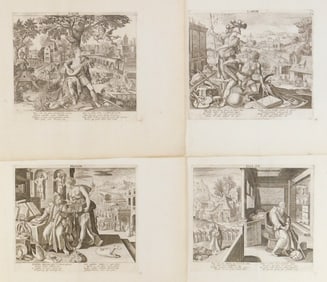 after Maarten de Vos (Flemish, 1532-1603) engravings