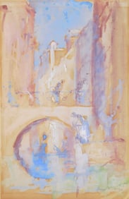 Sir Frank Brangwyn (British, 1867-1956) watercolor