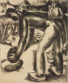 Marcel Caron (Belgium, 1890-1961) etching