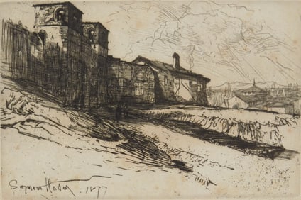 Sir Francis S. Haden (British, 1818-1910) etching