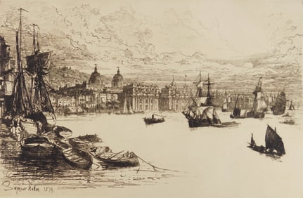 Sir Francis S. Haden (British, 1818-1910) etching