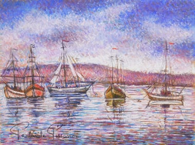 Paulemile Pissarro (French, 1884-1972) pastel on paper