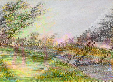 Paulemile Pissarro (French, 1884-1972) pastel