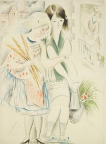 Mily Possoz (Portuguese, 1889-1967) etching