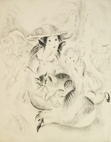 Mily Possoz (Portuguese, 1889-1967) etching