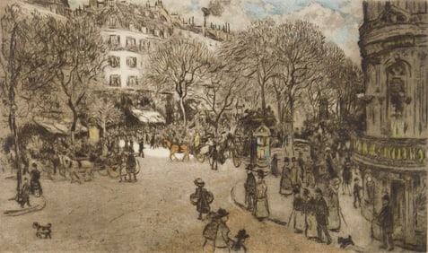 Jean-Francois Raffaelli (French, 1850-1924) etching