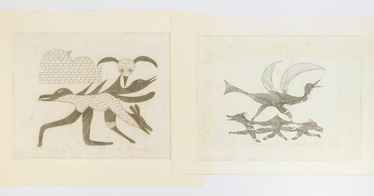 2 Cape Dorset engravings