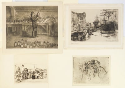 4 American etchings