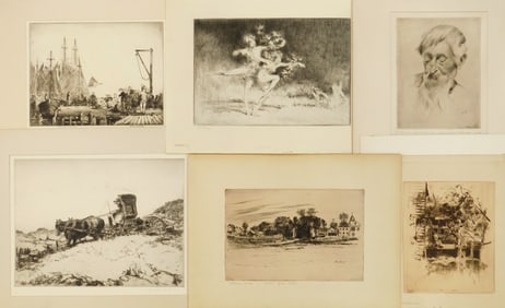 6 American etchings
