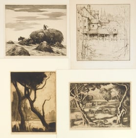 4 American etchings
