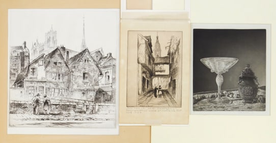 3 John Taylor Arms (American, 1887-1953) etchings